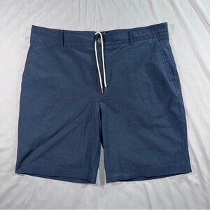 Faherty Shorts Mens 36 Blue All Day Drawstring Chino Stretch Casual Summer